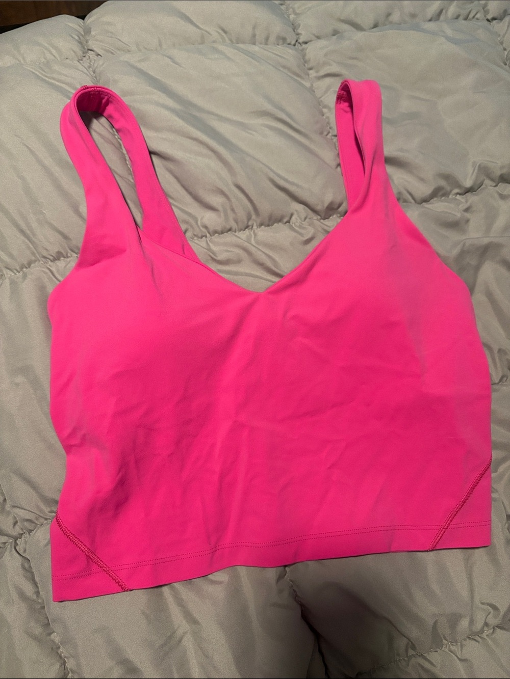lululemon athletica Hot Pink Scoop Align Sports Bra Tank - Picture 2 of 2